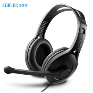 漫步者 (EDIFIER) USB K800 电脑耳麦 头戴式电脑耳机 黑色  TJHX07291127474896